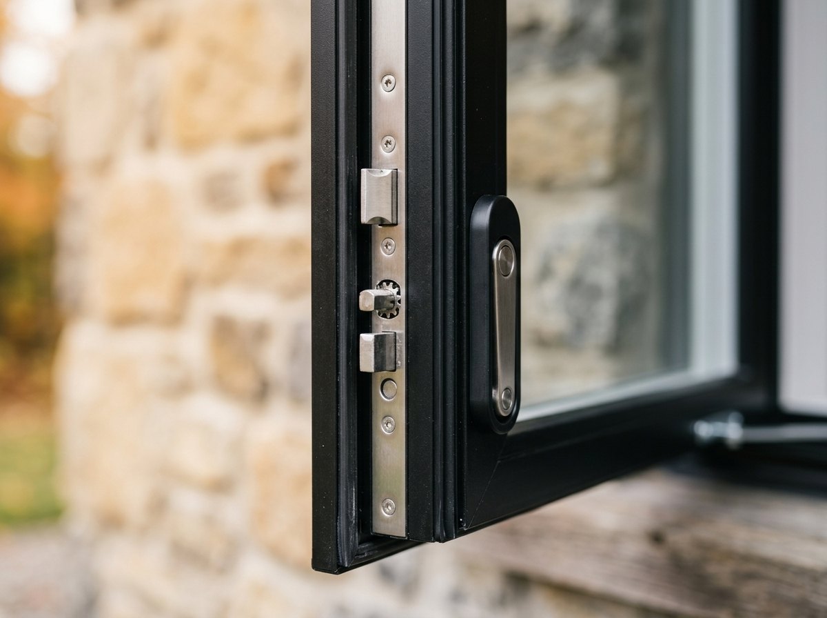 Close-up of a window frame and its sealed unit